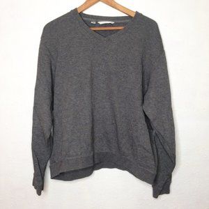 Cutter & Buck Medium Gray V Neck Knit Sweatshirt